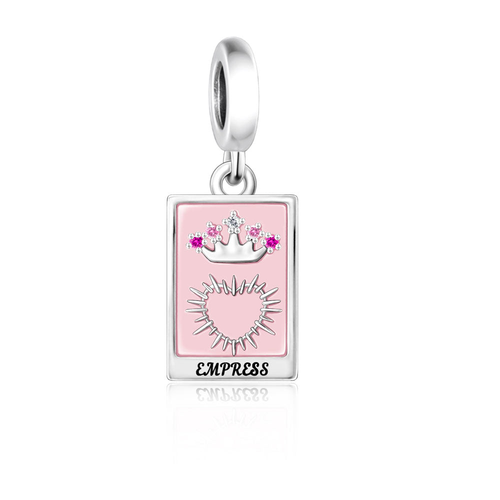 "Mystic Resonance" - 925 Sterling Silver Tarot Card Dangle Charm