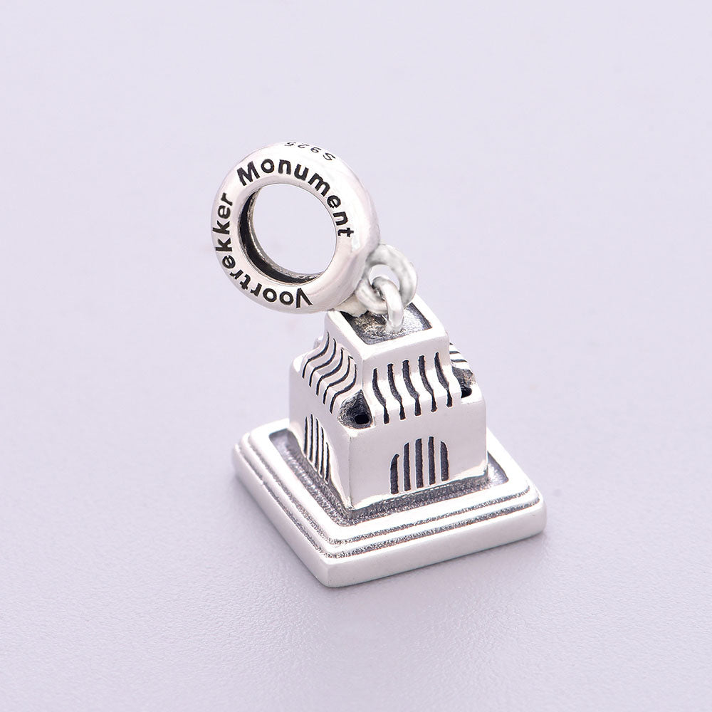 "Heritage Resonance" - 925 Sterling Silver South Africa Monument Dangle Charm