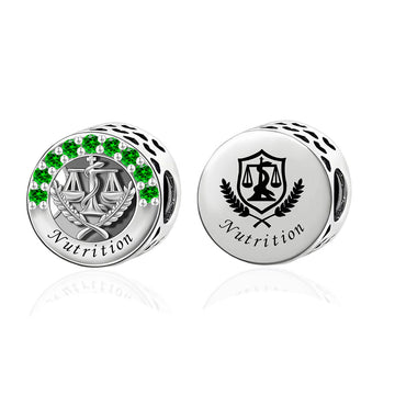 "Nutritional Resonance" - 925 Sterling Silver Nutrition Science Bead Charm