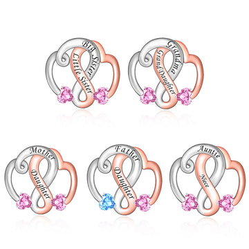 "Infinite Resonance" - 925 Sterling Silver & Rose Gold Family Bond Charm