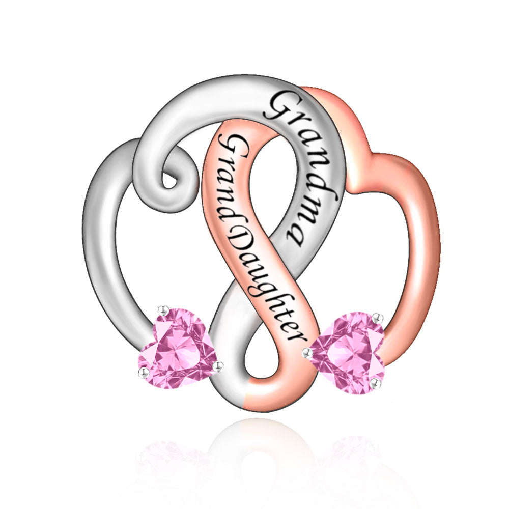 "Infinite Resonance" - 925 Sterling Silver & Rose Gold Family Bond Charm
