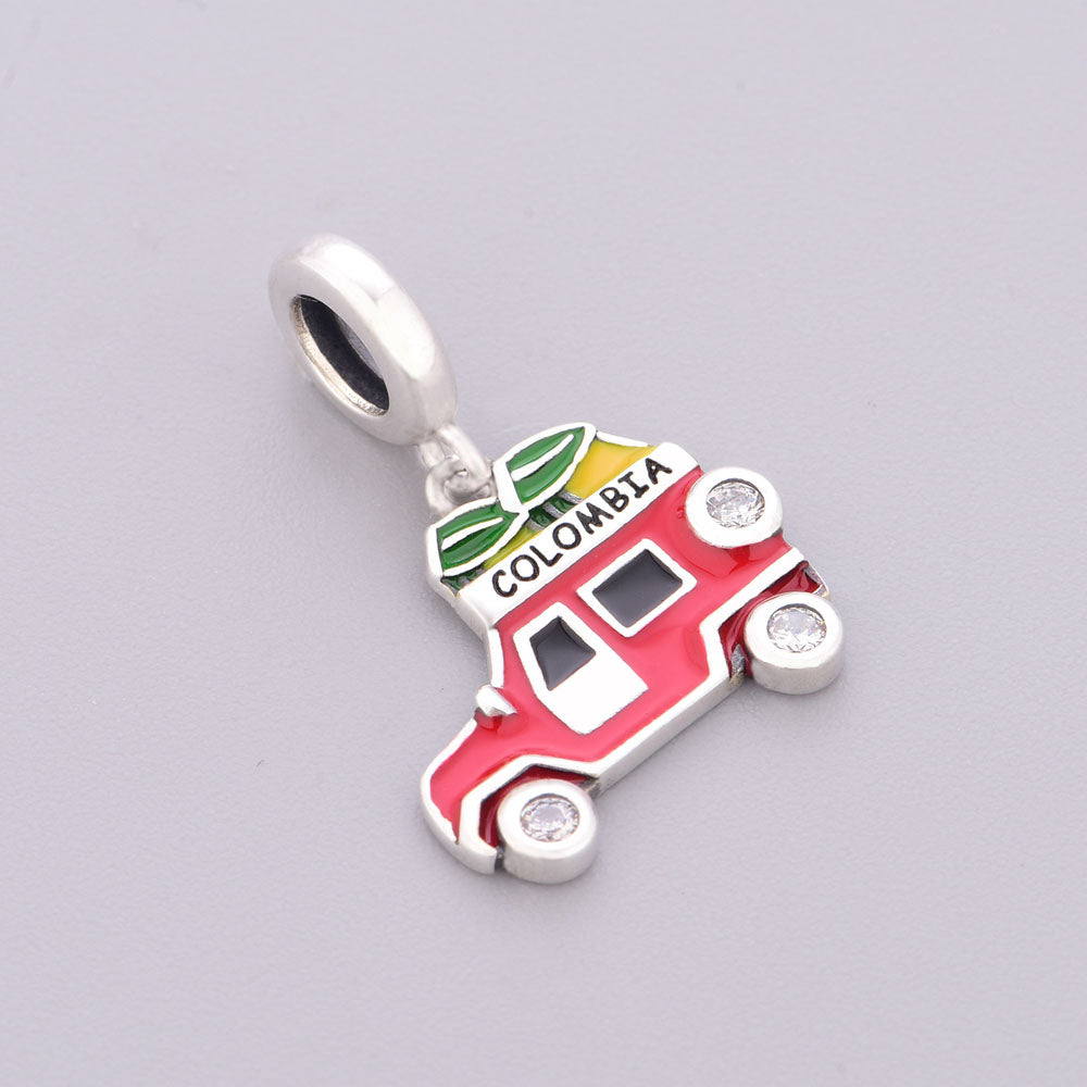 "Colombia Pulse" - 925 Sterling Silver Off-Road Vehicle Dangle Charm