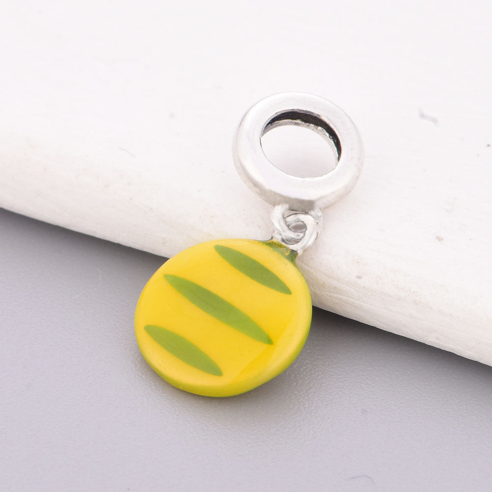 "Concha Resonance" - 925 Sterling Silver Mexican Bread Dangle Charm