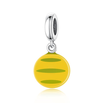 "Concha Resonance" - 925 Sterling Silver Mexican Bread Dangle Charm