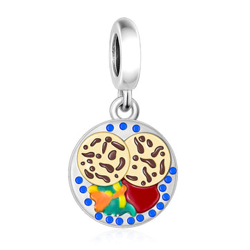 "Sweet Vibration" - 925 Sterling Silver Dessert Platter Dangle Charm