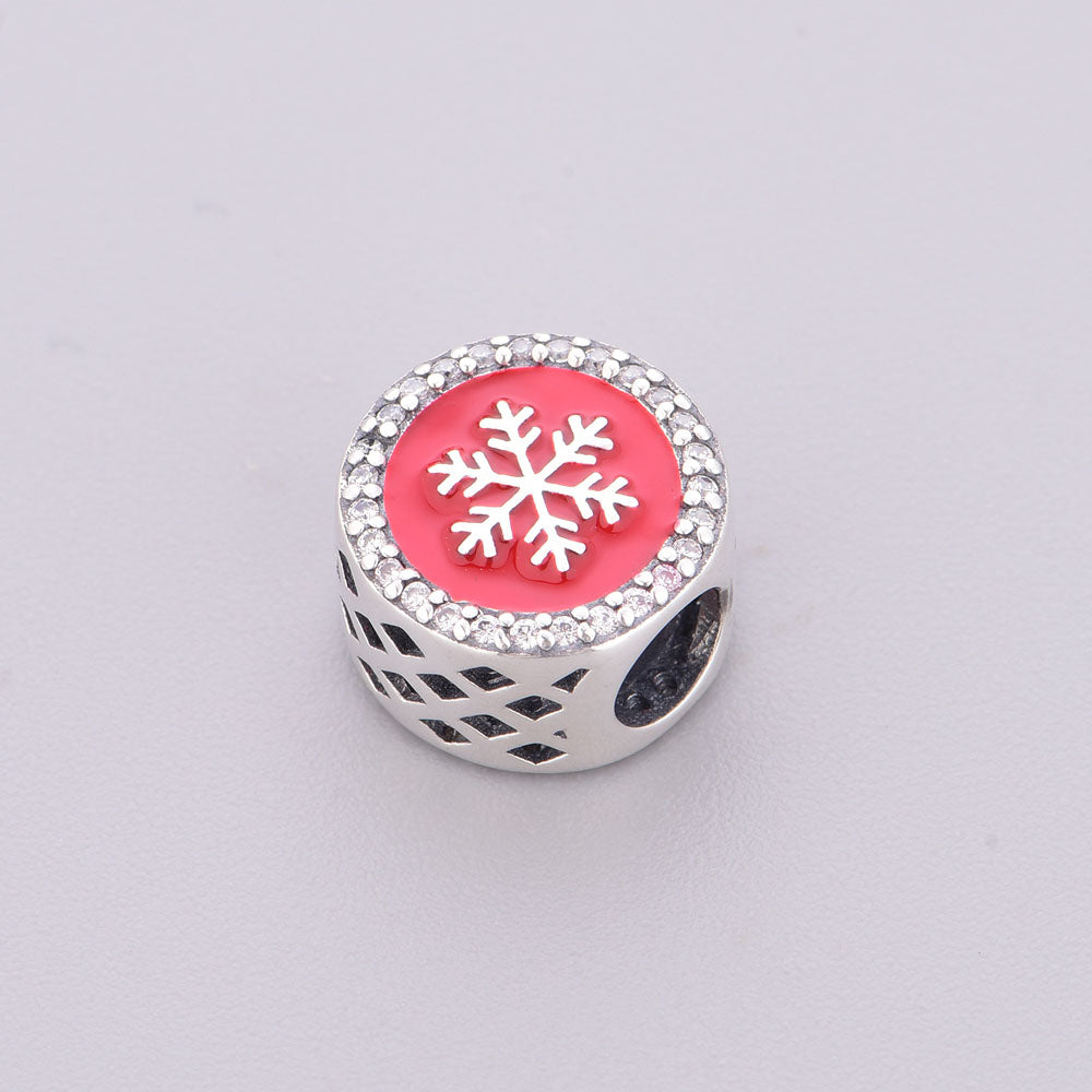 "Snowflake Resonance" - 925 Sterling Silver Christmas Snowflake Charm