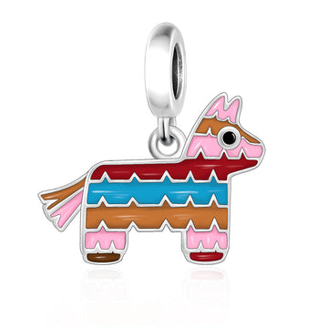 "Festive Piñata" - 925 Sterling Silver Colorful Party Dangle Charm