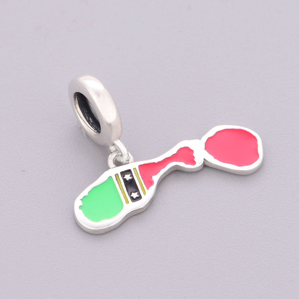 "Saint Kitts Spirit" - 925 Sterling Silver Island Map Dangle Charm