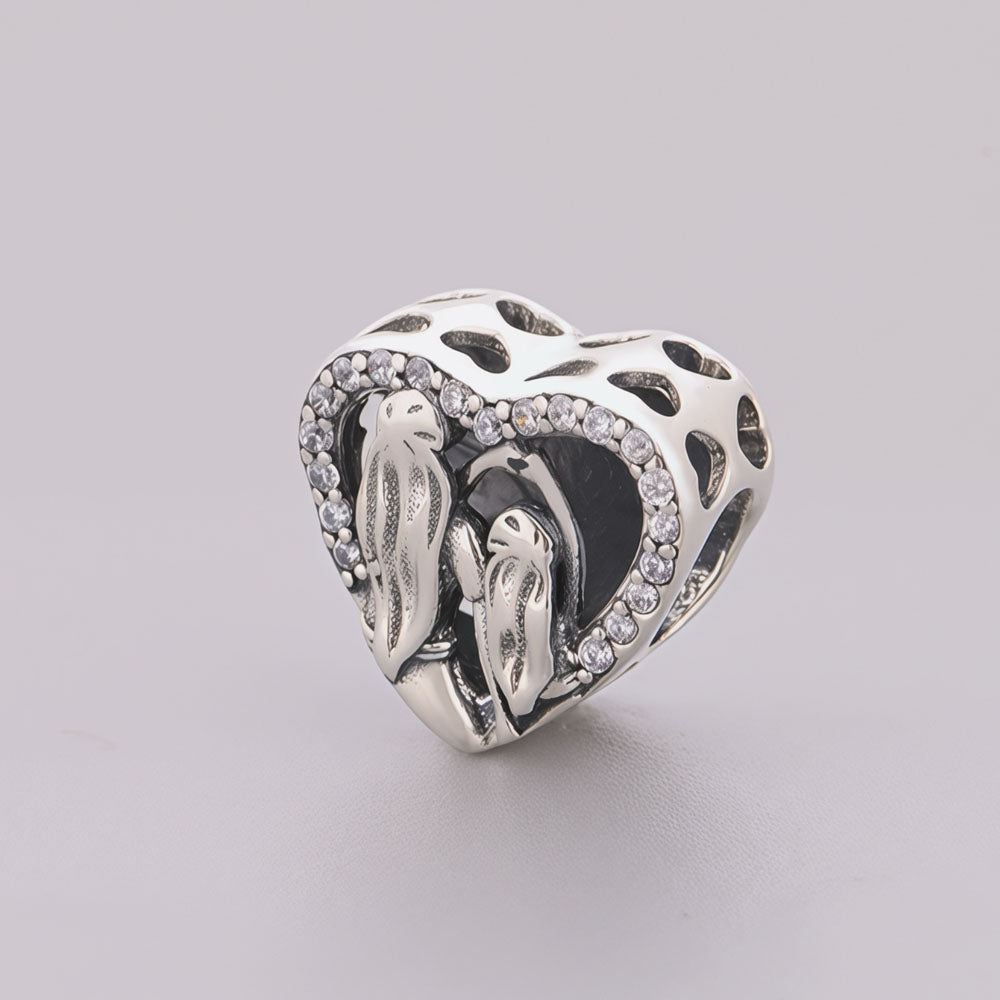 "Eternal Echo" Mother & Daughter - 925 Silver I Love You Forever Charm