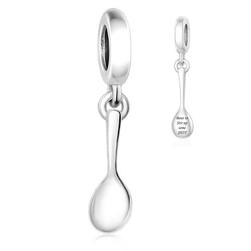 "Mischief Maker" Spoon - 925 Silver "Stir Up Trouble" Statement Dangle Charm