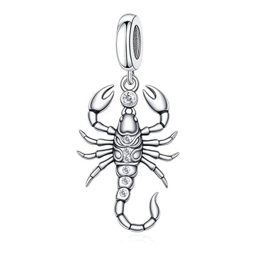 "Mystic Scorpion" Venom - 925 Silver Radiant Zircon Dangle Charm