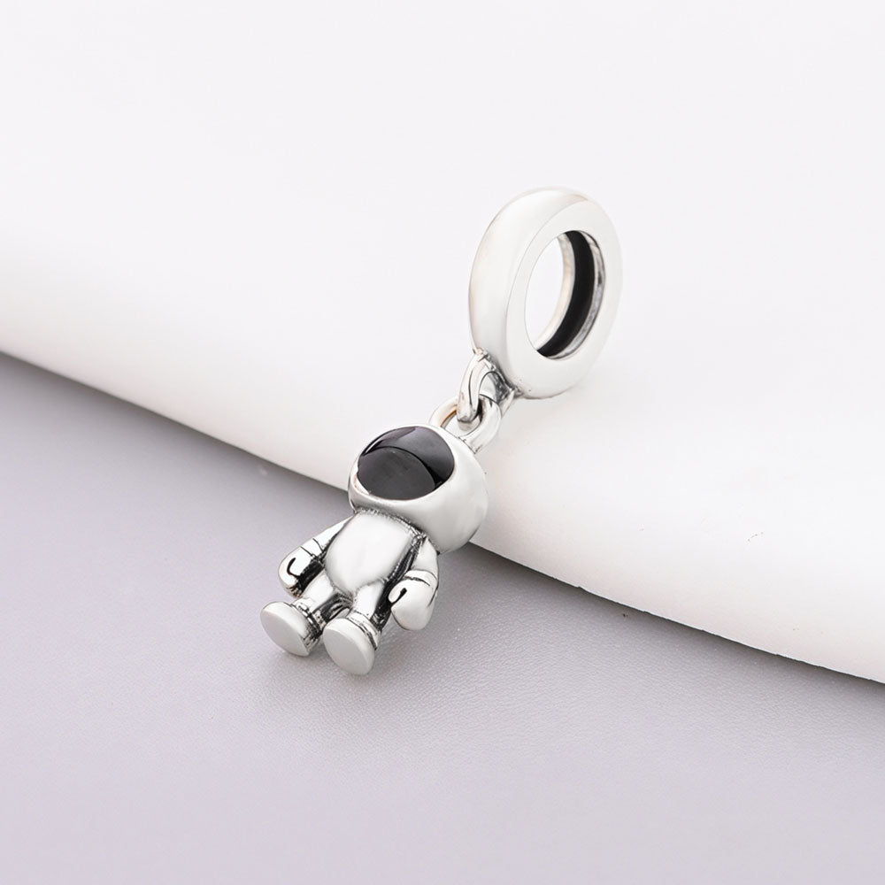 "Cosmic Nomad" Astronaut Dangle - 925 Silver Explorer Charm