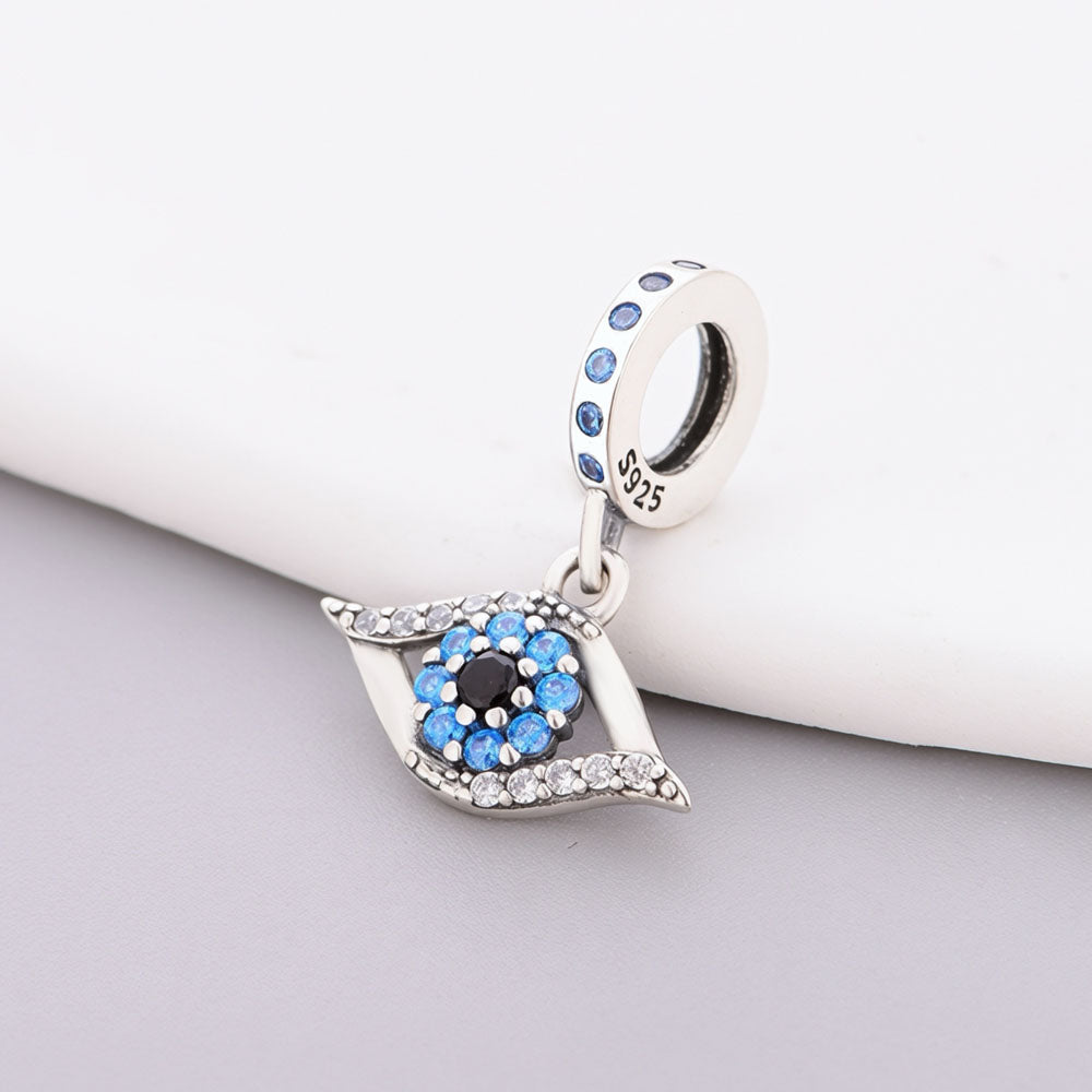 "Gaze of Grace" Evil Eye - 925 Silver Blue Zircon Protector Charm