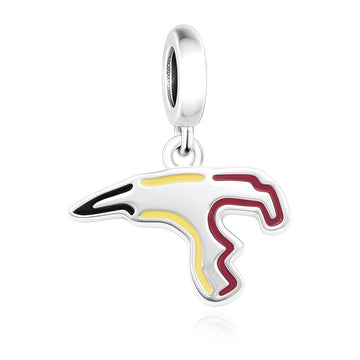 "Victory Lane" Circuit Dangle - 925 Silver Racing Track Charm